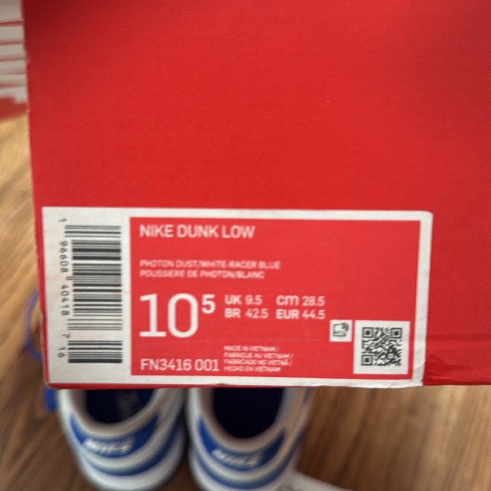 Nike DUNK LOW 'RACER BLUE PHOTON DUST' - Picture 8 of 8